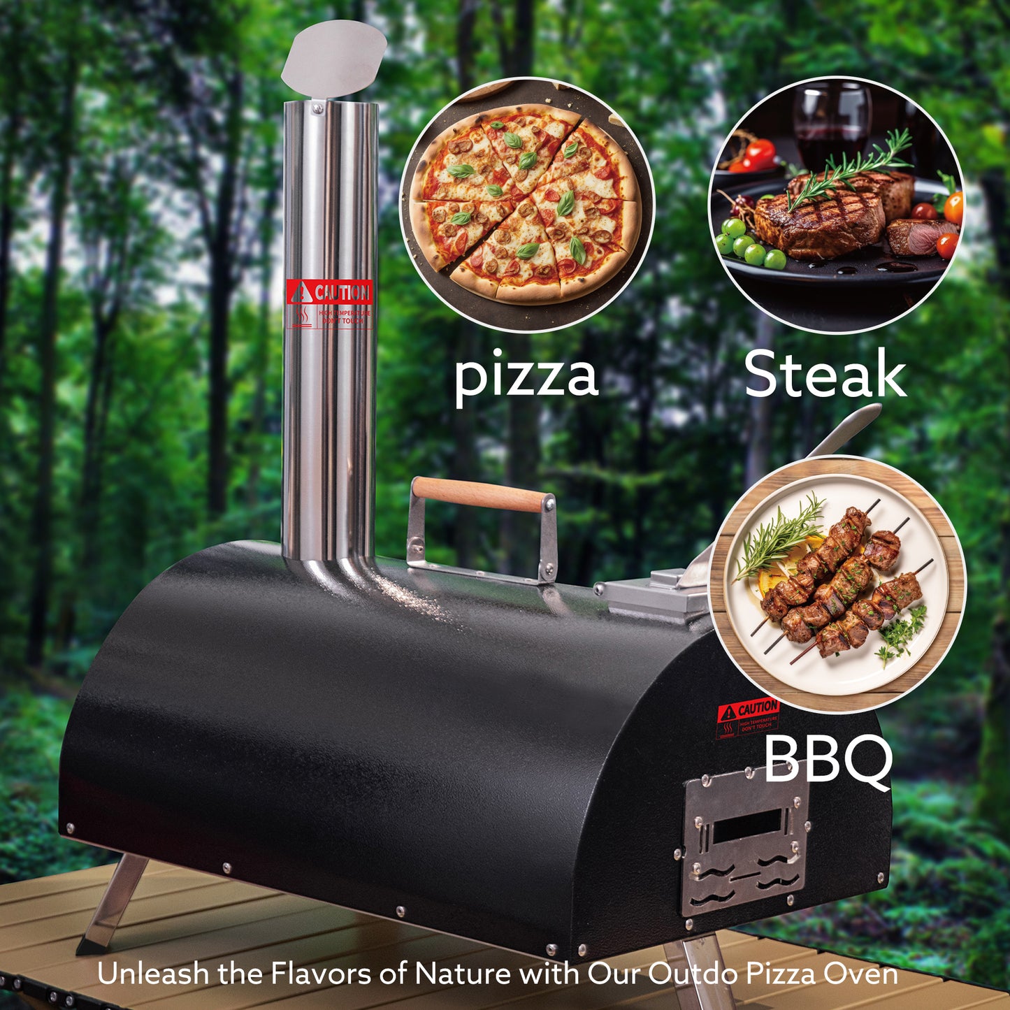 Atkinson Holmes Automatic Rotatable and Portable Wood Fired Pizza Oven