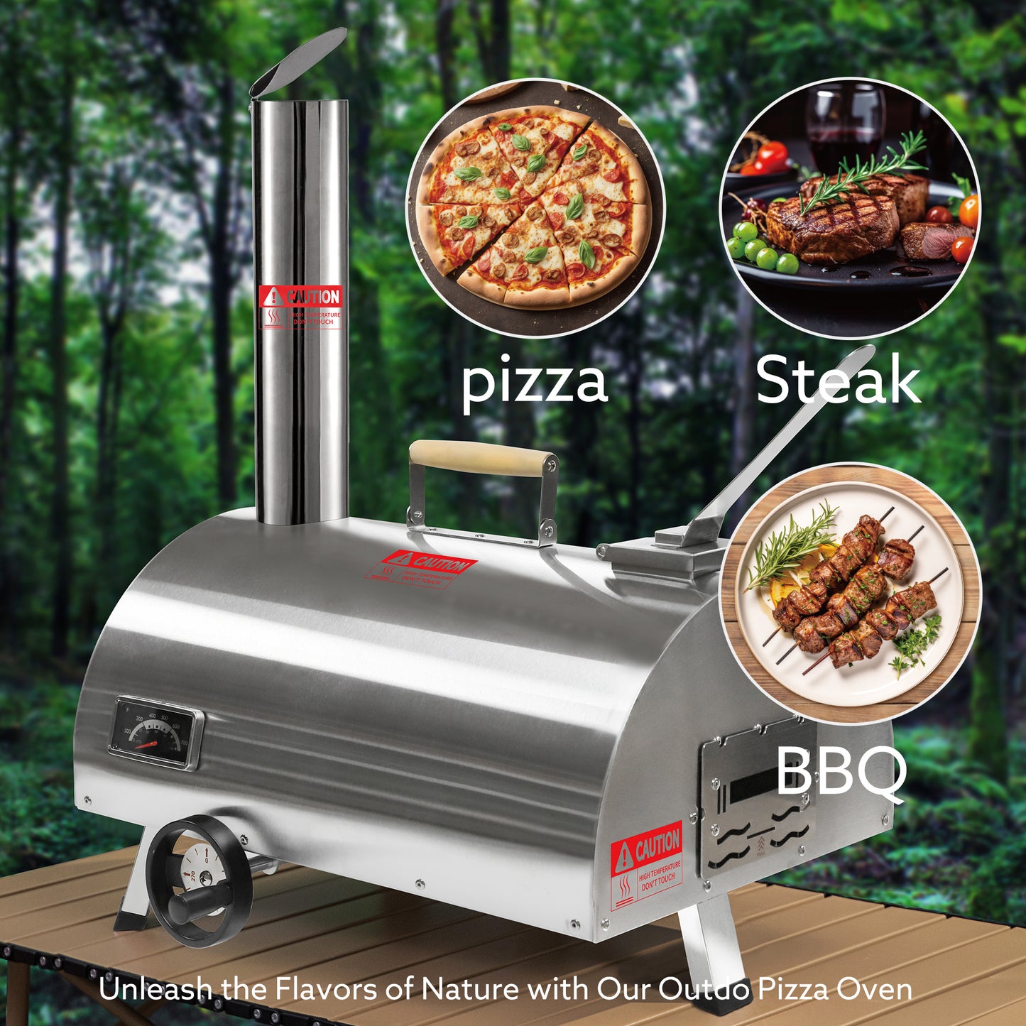 Atkinson Holmes 12" Semi-Automatic Rotatable Pizza Oven