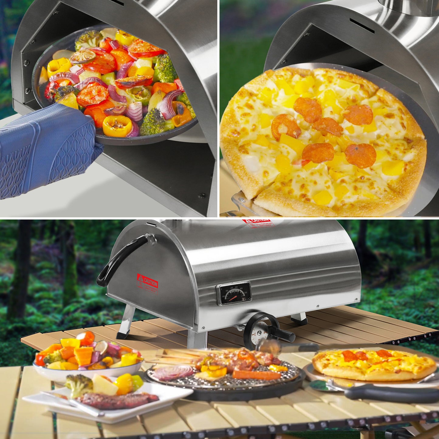 Atkinson Holmes 12" Semi-Automatic Rotatable Pizza Oven