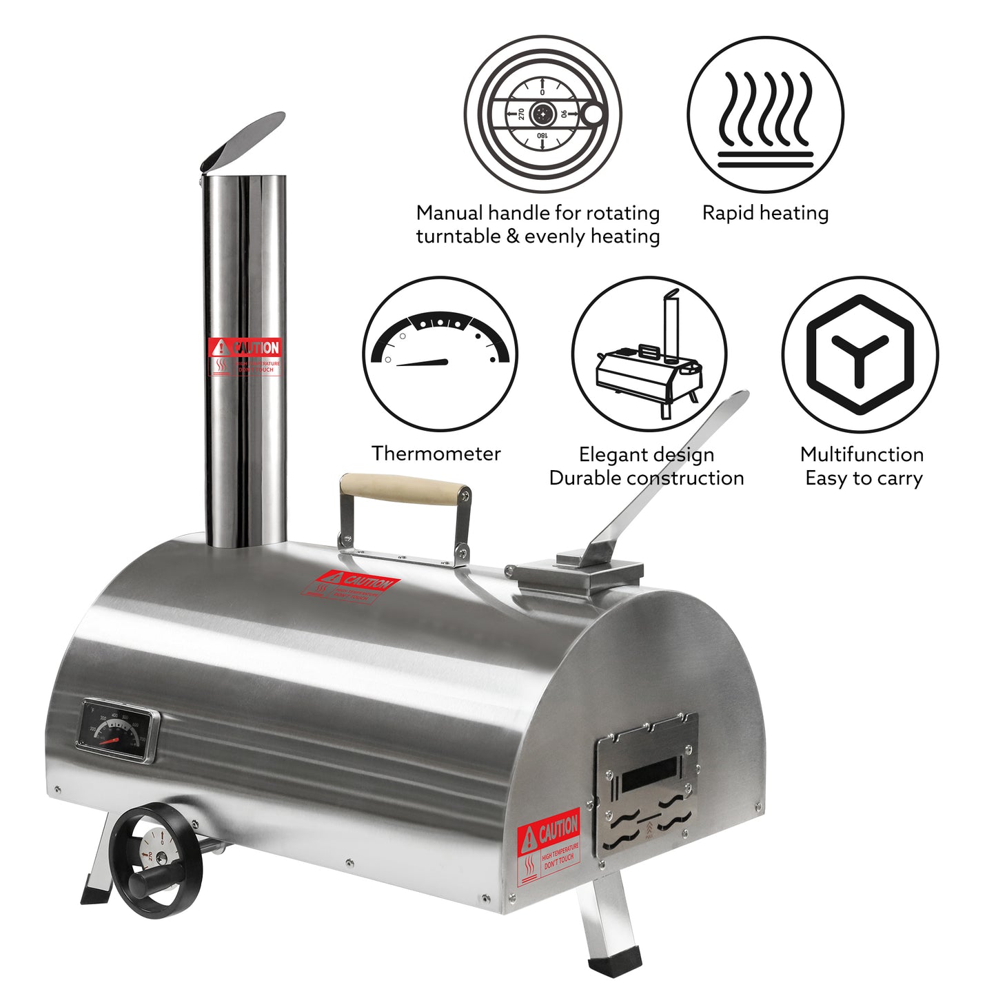 Atkinson Holmes 12" Semi-Automatic Rotatable Pizza Oven