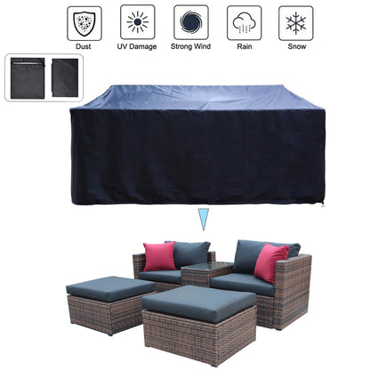 Denzel Bennett 5 Piece Garden Modular Conversation Sofa Set