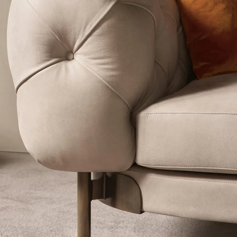 Château Cloud Tufted Leather Sofa