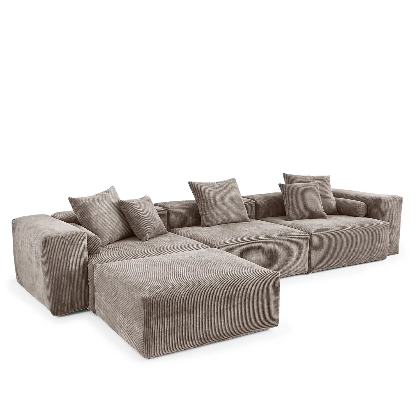 Giovanni Galli Contemporary Sectional Couch with Removable Covers