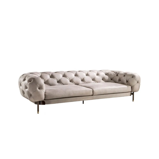 Château Cloud Tufted Leather Sofa